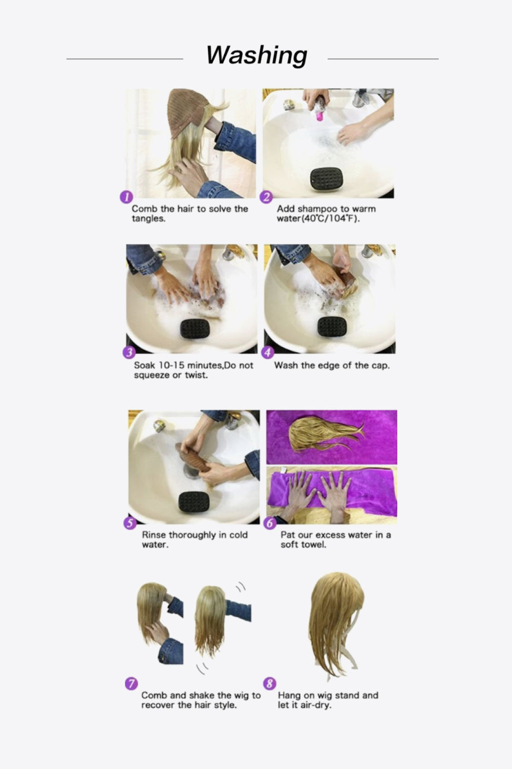 Natural Wave Full Machine Synthetic Wigs 26" by Trendsi