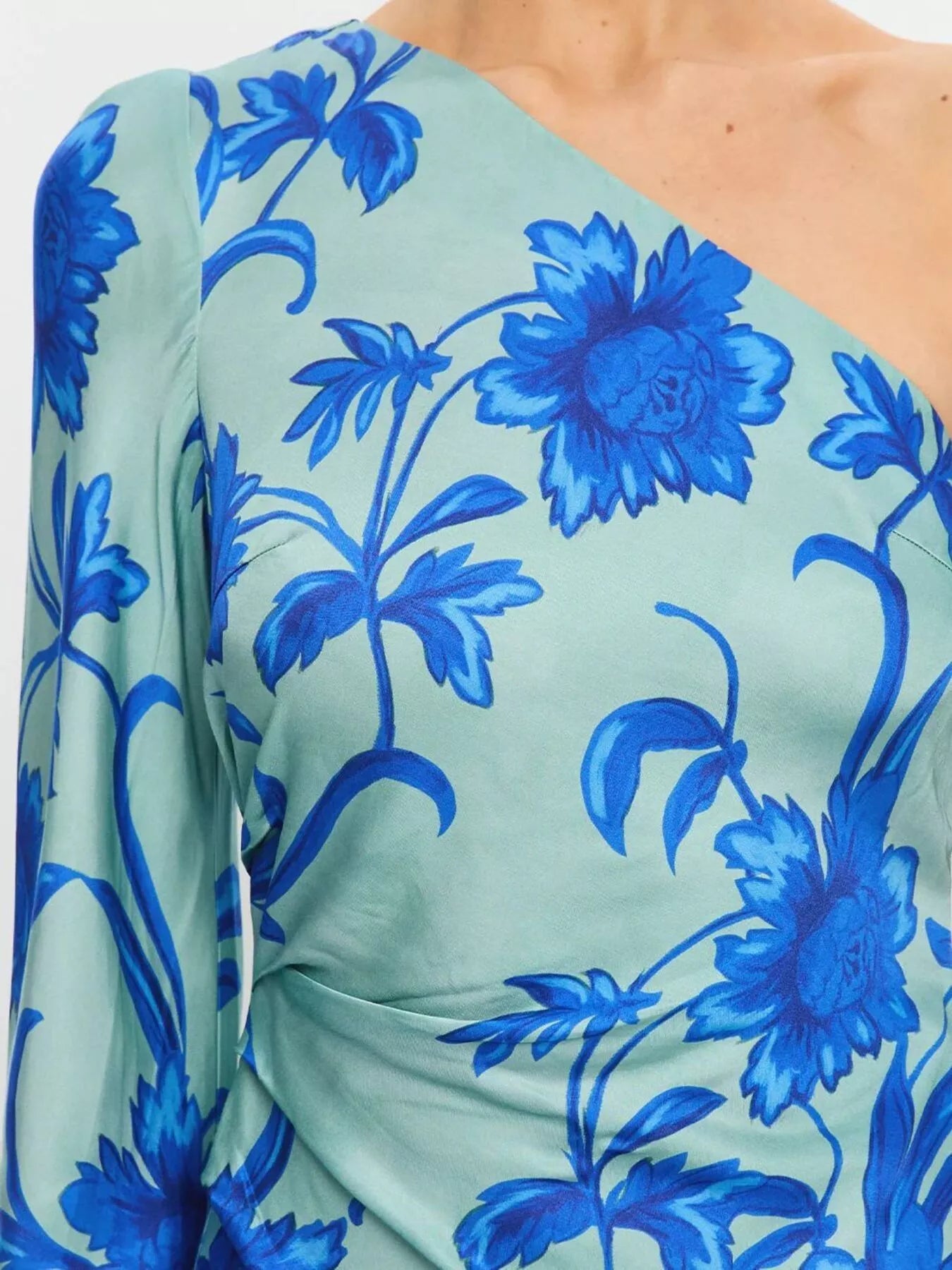 Floral Print One-Shoulder Maxi Dress by Trendsi