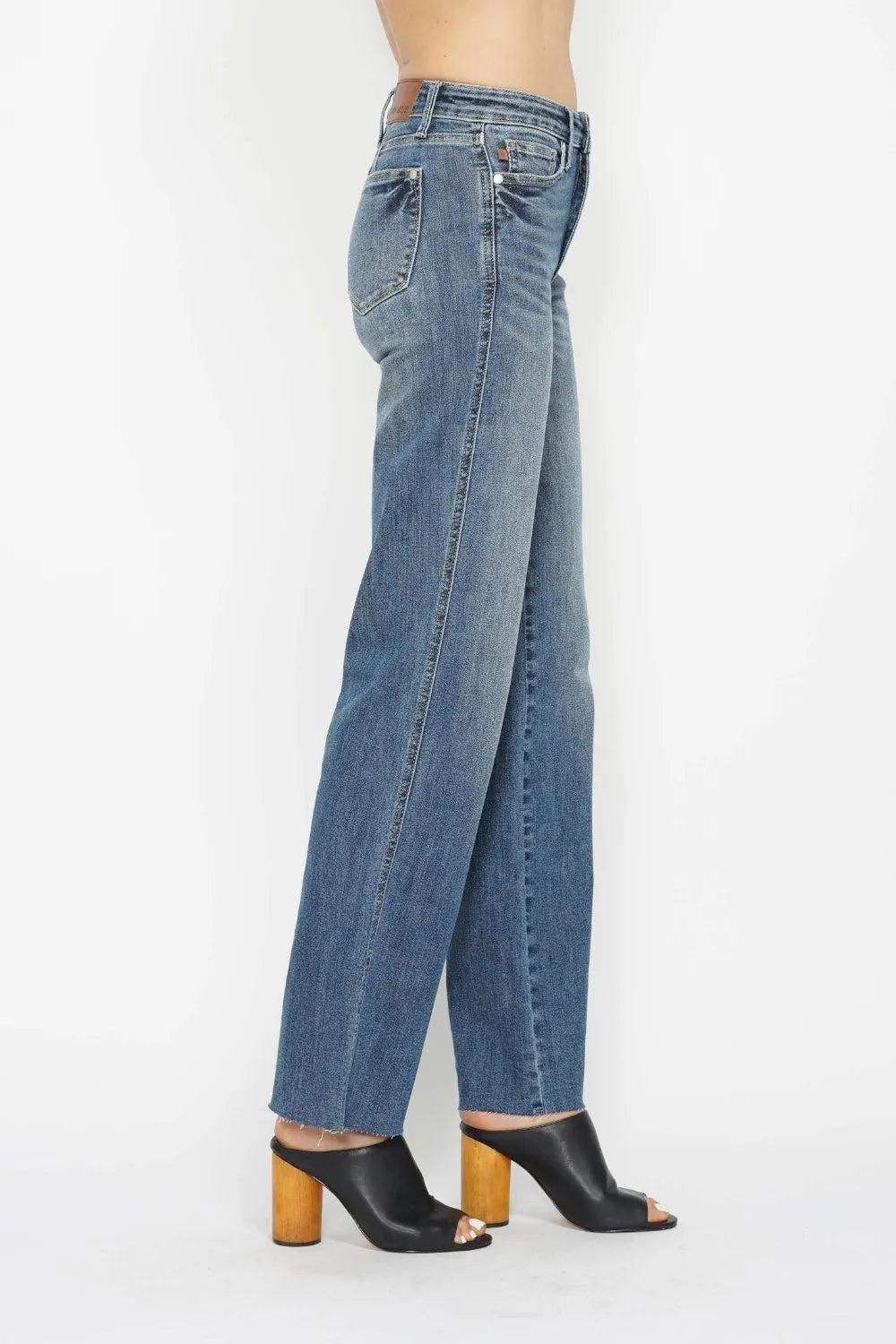 Judy Blue Full Size Tummy Control Straight Jeans by Trendsi