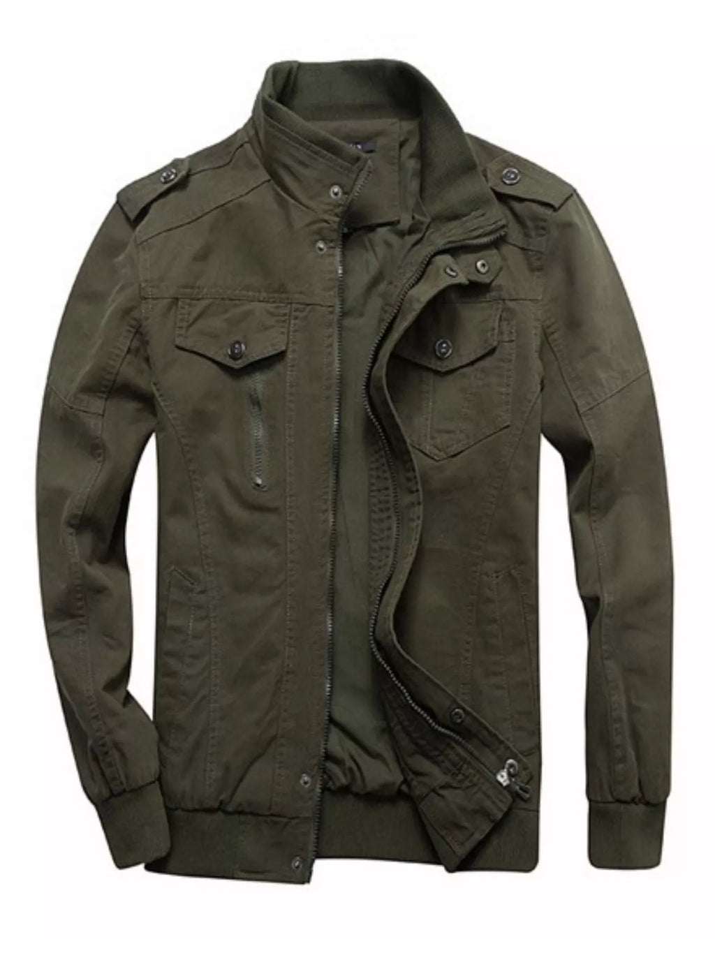 Men's Plus Size Casual Zip Up Lightweight Jacket by Trendsi