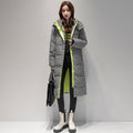 Plaid Down Cotton-padded Coat For Women Houndstooth by DC-THE CEO
