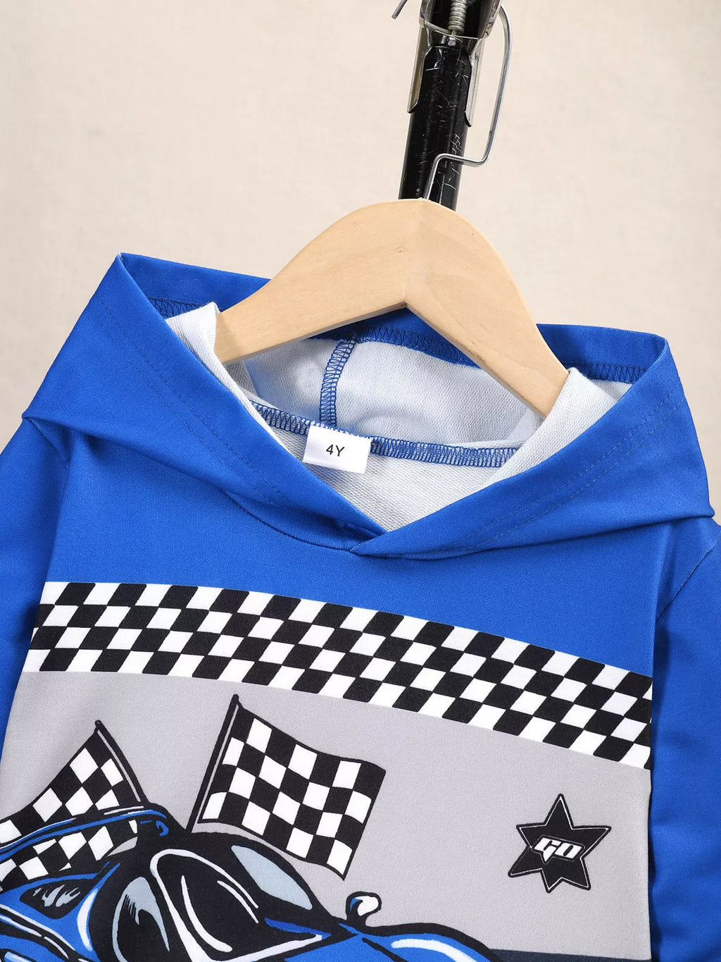 Children's Racing Car Hoodie & Pants Set by Trendsi