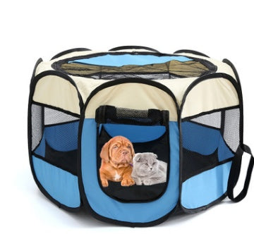Folding Octagonal Pet Fence Oxford Cloth Cat And Dog Kennel by DC-THE CEO