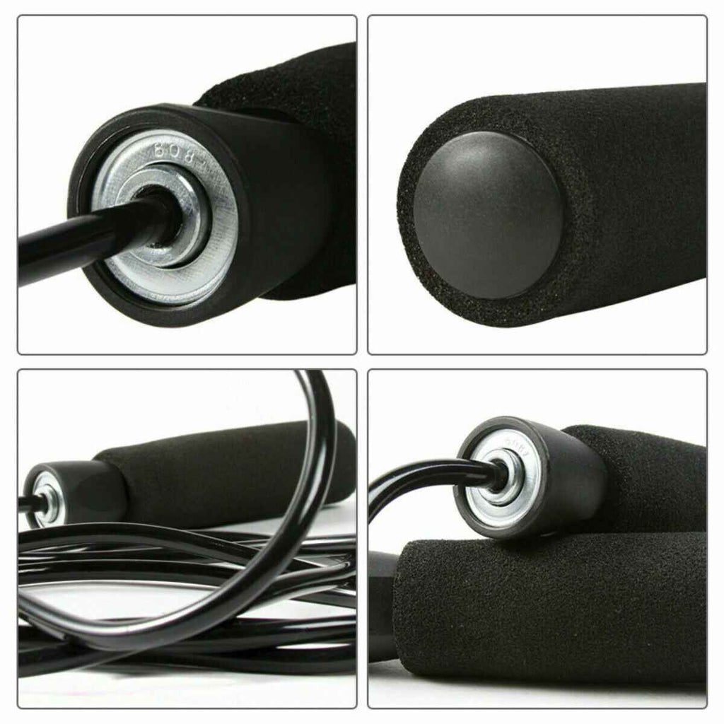 Gym Aerobic Exercise Boxing Skipping Rope Adjustable Bearing Speed Fitness Bearing Rope Tangle-Free Jumping Rope Speed Equipments Skipping Adjustable Skipping Rope