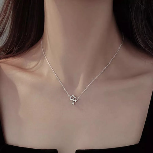 925 Sterling Silver Star Necklace by Trendsi