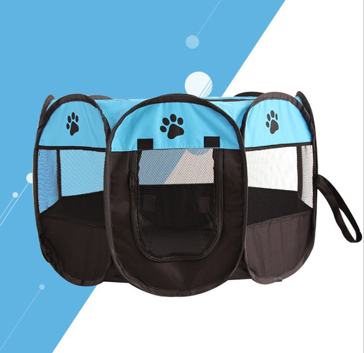 Folding Octagonal Pet Fence Oxford Cloth Cat And Dog Kennel by DC-THE CEO