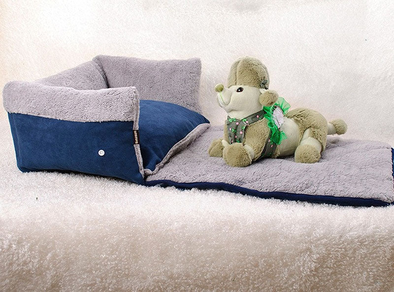 Flip Pet Nest Removable Pet Beds with Blanket by DC-THE CEO