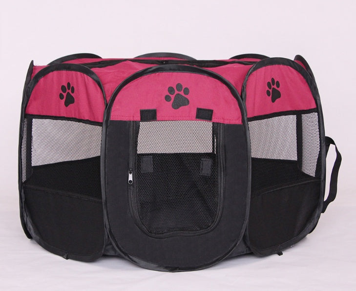 Folding Octagonal Pet Fence Oxford Cloth Cat And Dog Kennel by DC-THE CEO