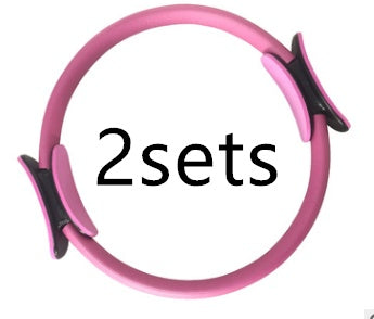 Yoga Fitness Pilates Ring Women Girls Circle Magic Dual Exercise Home Gym Workout Sports Lose Weight Body Resistance by DC-THE CEO