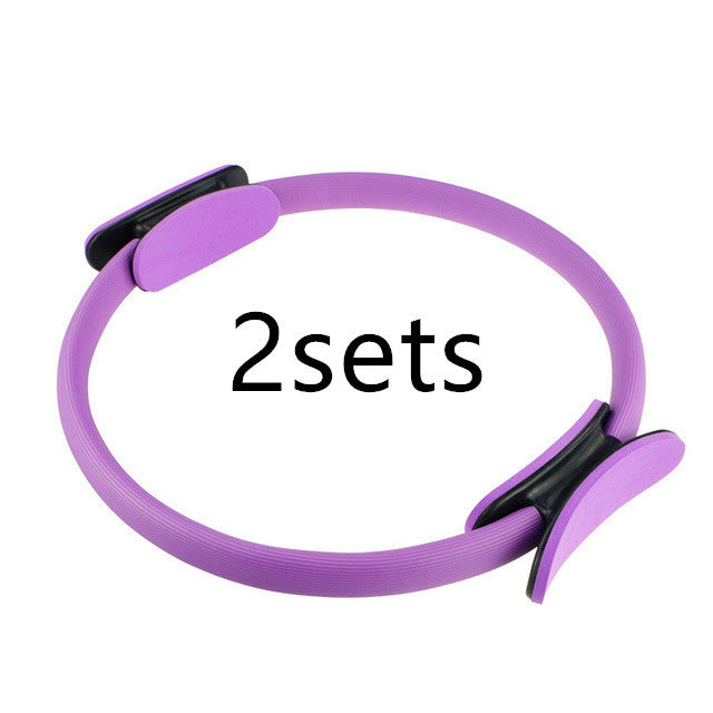 Yoga Fitness Pilates Ring Women Girls Circle Magic Dual Exercise Home Gym Workout Sports Lose Weight Body Resistance by DC-THE CEO