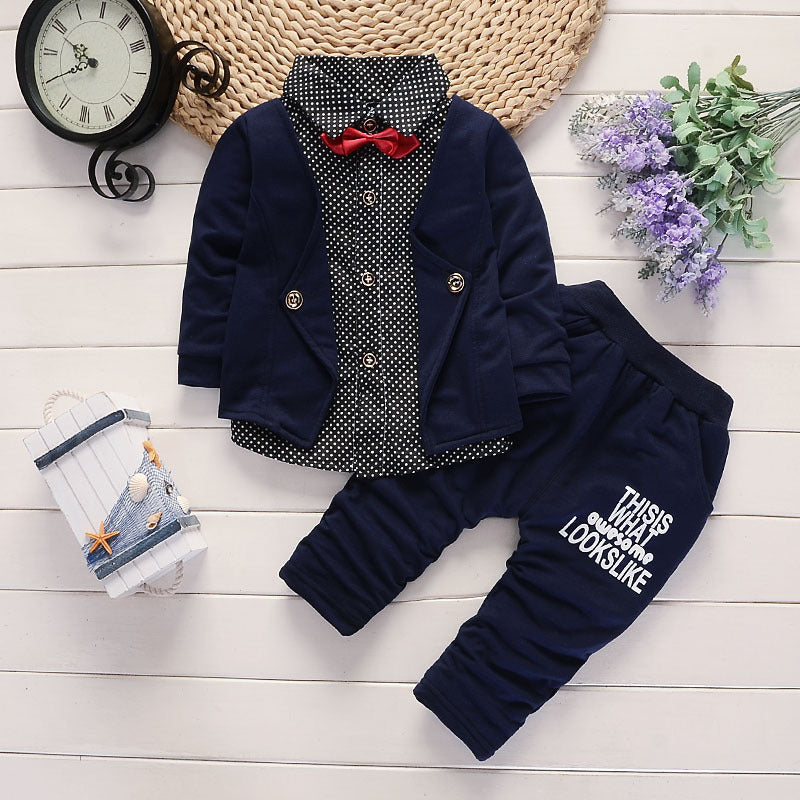 New Design Toddler Boys Casual Suit Set Boys Clothes Set Printed Suit Infant Boys Children Clothing Set by DC-THE CEO