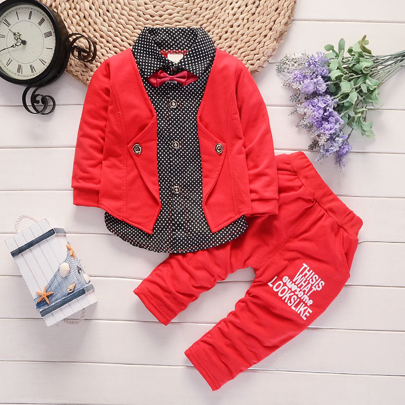 New Design Toddler Boys Casual Suit Set Boys Clothes Set Printed Suit Infant Boys Children Clothing Set by DC-THE CEO