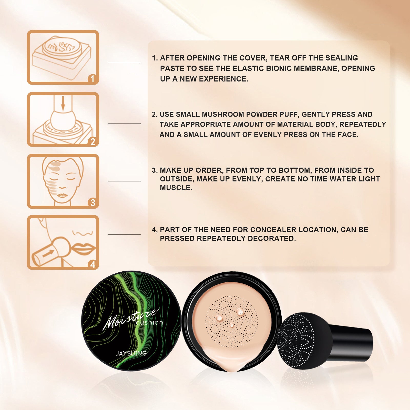 Jayswing Mushroom Head Air Cushion Concealer by DC-THE CEO