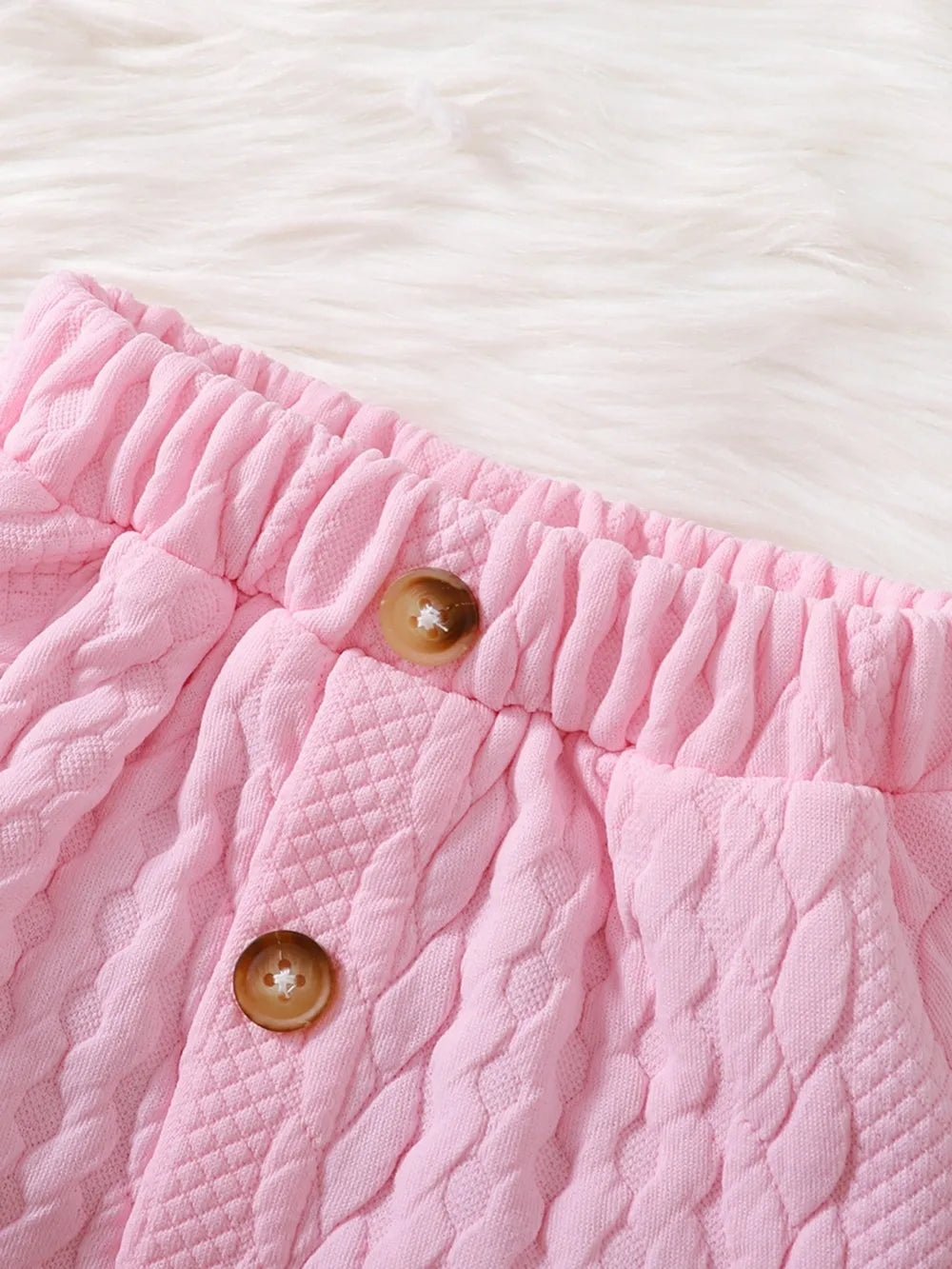 Children's Lace Detail Top and Skirt Set by Trendsi