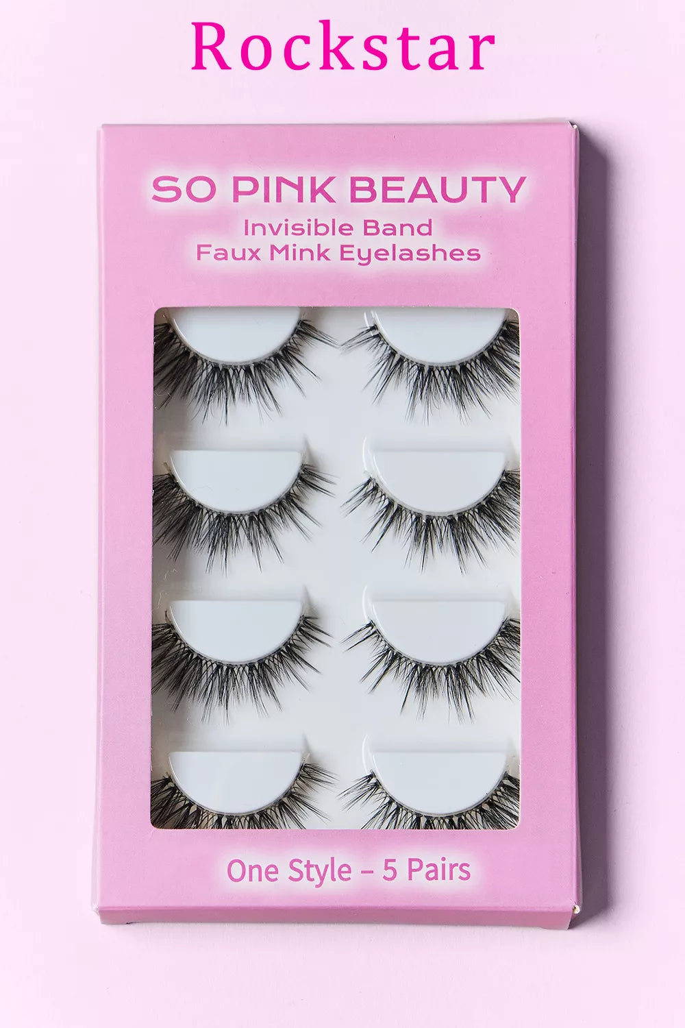 SO PINK BEAUTY Faux Mink Eyelashes 5 Pairs by Trendsi