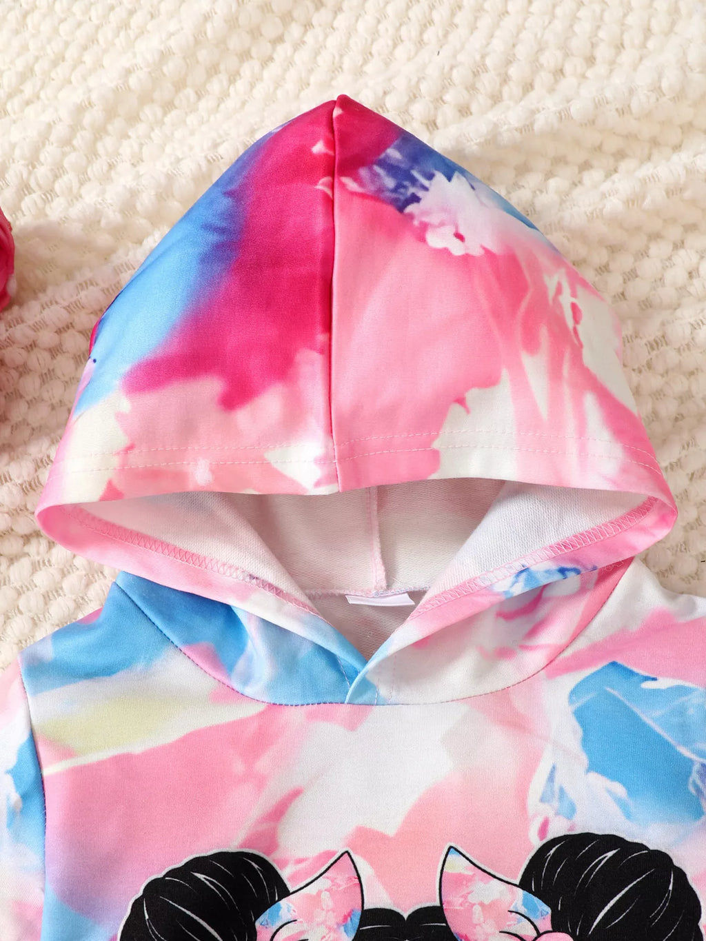 Children's Tie-Dye Graphic Hoodie & Pants Set by Trendsi