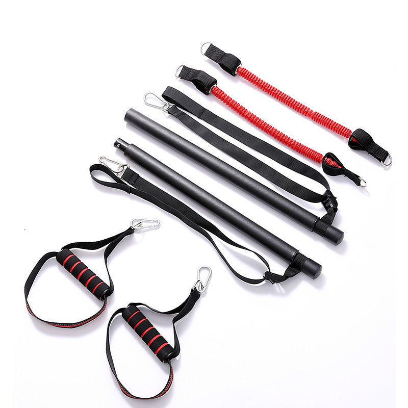 Body Workout Trainer Bar with Resistance Bands Rubber Buckles by DC-THE CEO