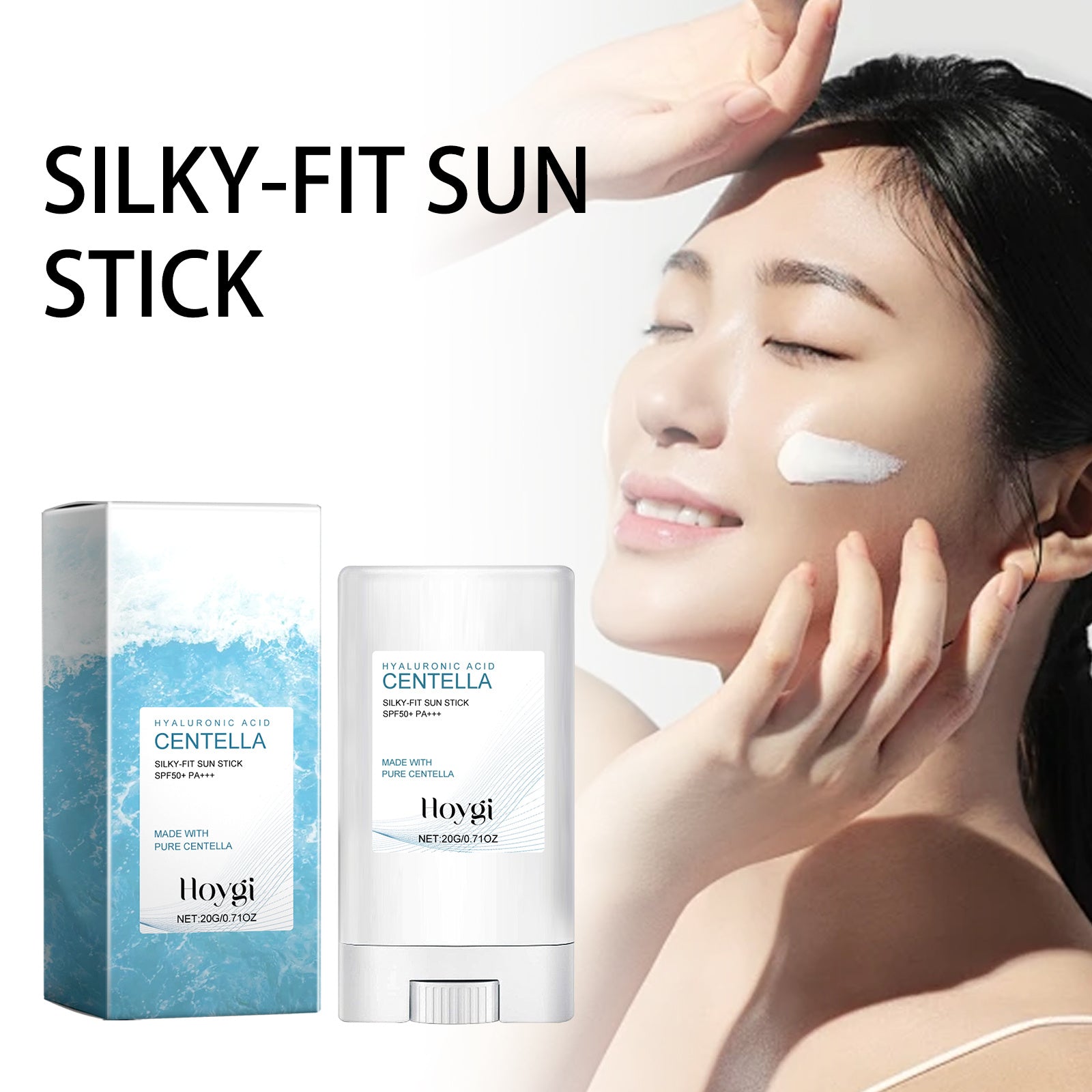 Hoygi Hyaluronic Acid Sunscreen Stick Gentle Moisturizing UV Protection For Sunburned And Reddened Skin by DC-THE CEO