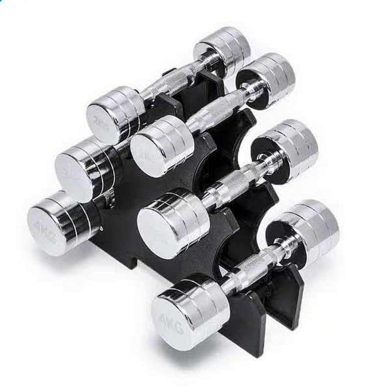Pure Steel Home Fitness Electroplating Dumbbell Gym Equipment by DC-THE CEO
