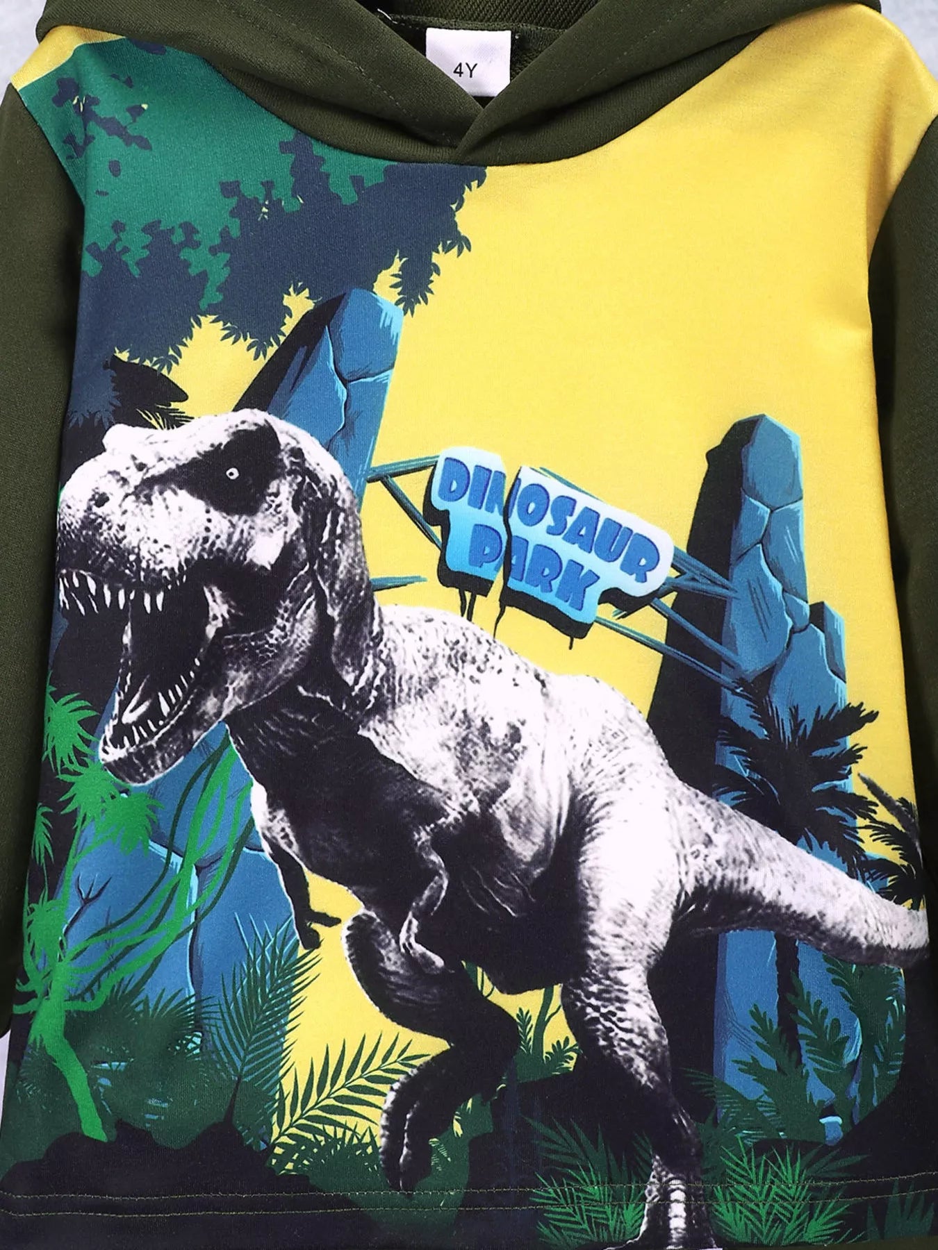 Children's Dinosaur Park Hoodie and Pants Set by Trendsi