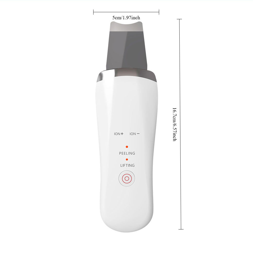 Electric Ultrasonic Skin Scrubber Face Spatula Home Ultrasonic Skin Scrubber Facial Cleaner Handheld Mini Derma Galvanica Tightening Face Scrubber Machine Skin Scrubber USB Ultrasonic by DC-THE CEO