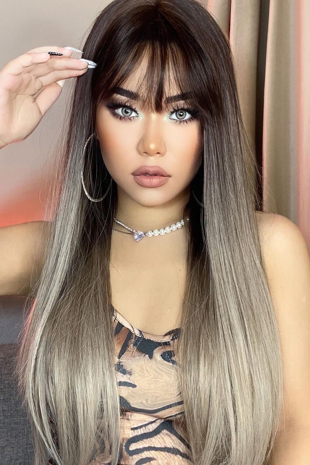 Long Straight Synthetic Wigs 26'' by Trendsi