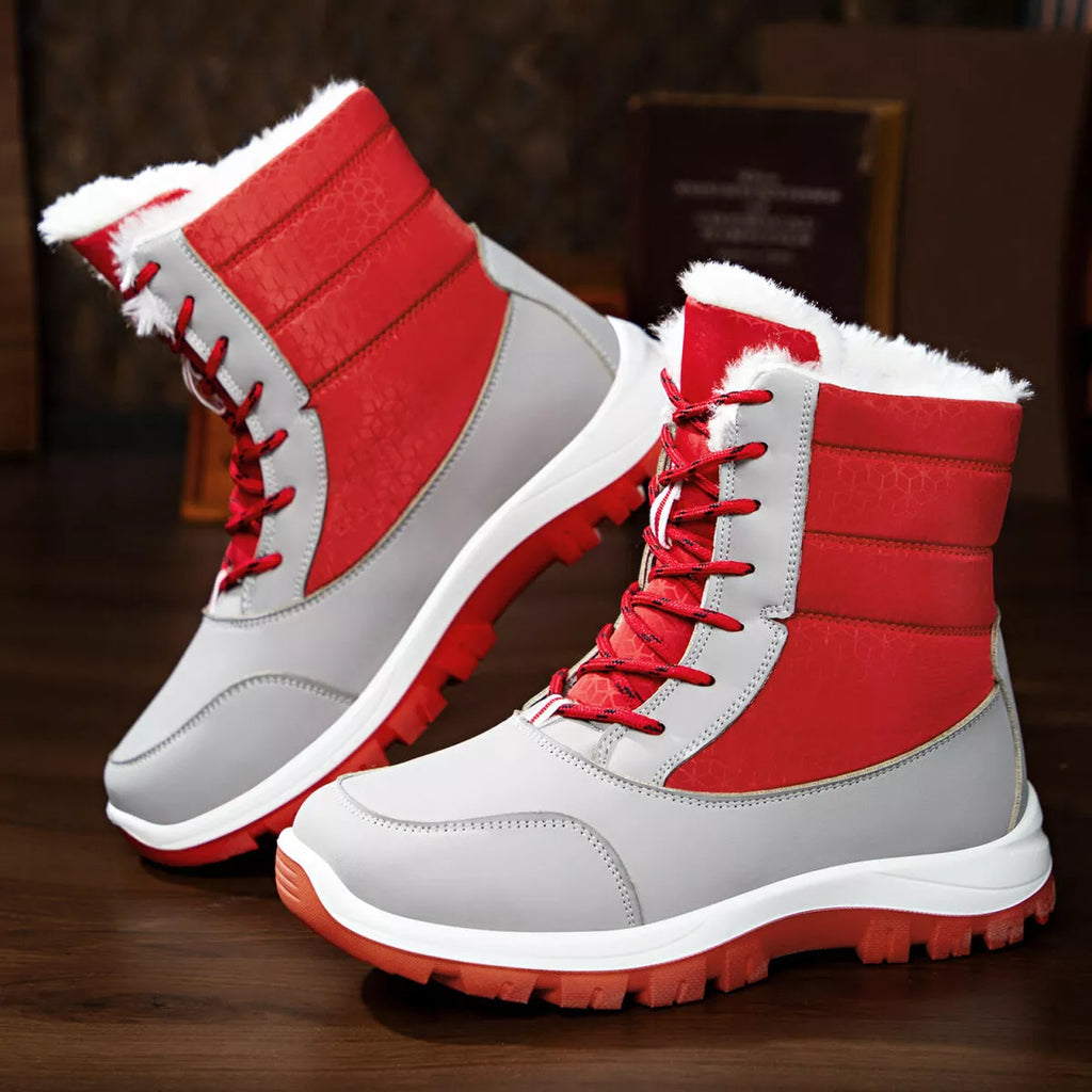 Winter Waterproof Snow Boots with Warm Fur Lining by Trendsi