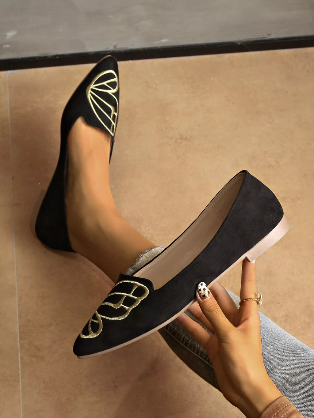 Point Toe Slip-Ons by Trendsi