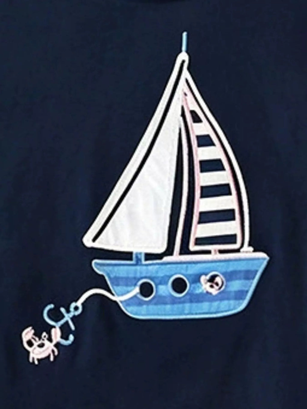 Children's Sailboat Graphic Round Neck T-Shirt by Trendsi