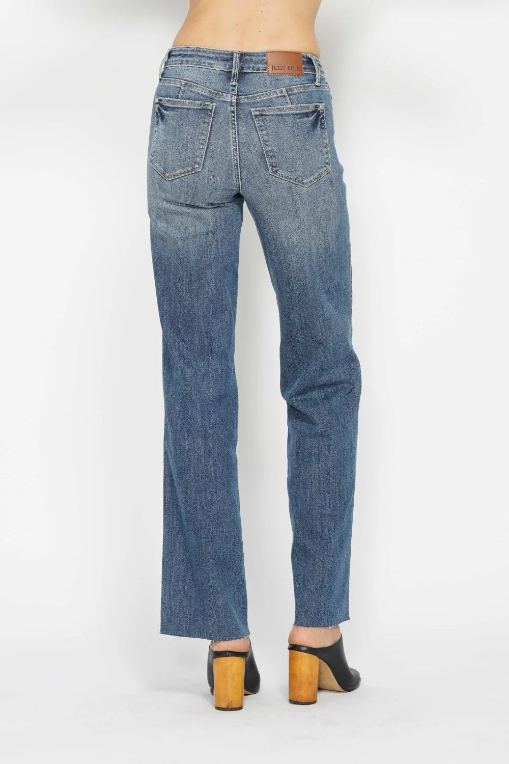 Judy Blue Full Size Tummy Control Straight Jeans by Trendsi