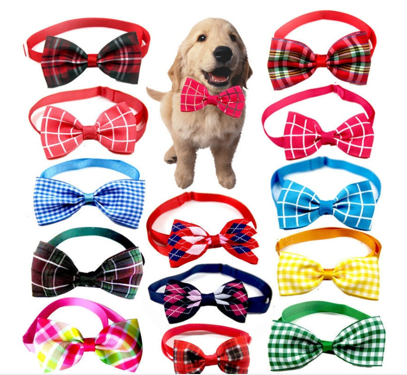 Plaid Pet Tie Cat Dog Scarf Accessories Pet Accessories by DC-THE CEO