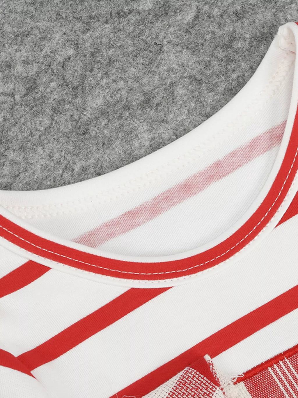 Children's Striped Long Sleeve Dress by Trendsi