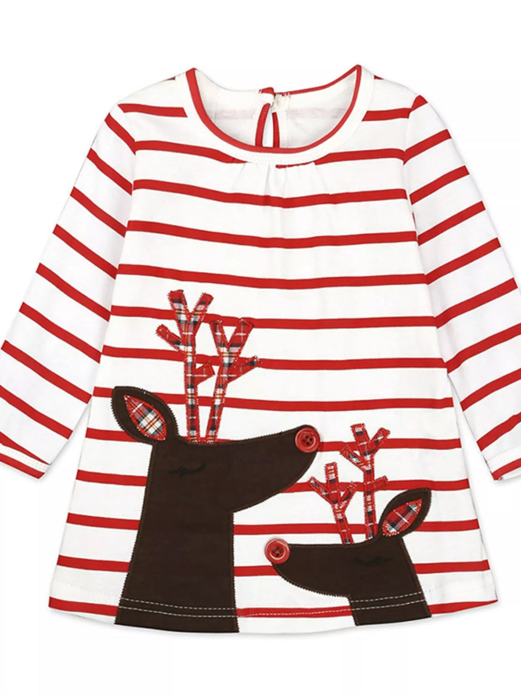 Children's Striped Long Sleeve Dress by Trendsi