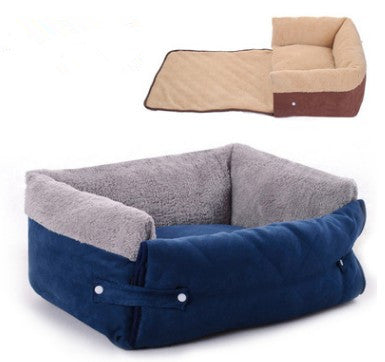 Flip Pet Nest Removable Pet Beds with Blanket by DC-THE CEO
