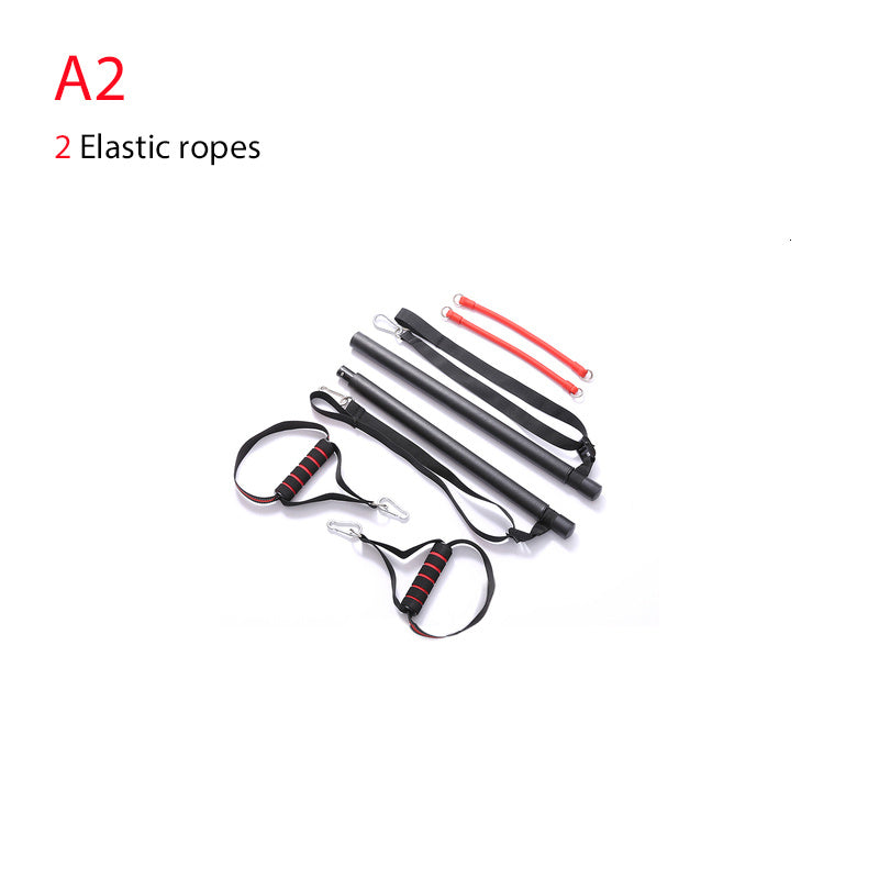 Body Workout Trainer Bar with Resistance Bands Rubber Buckles by DC-THE CEO