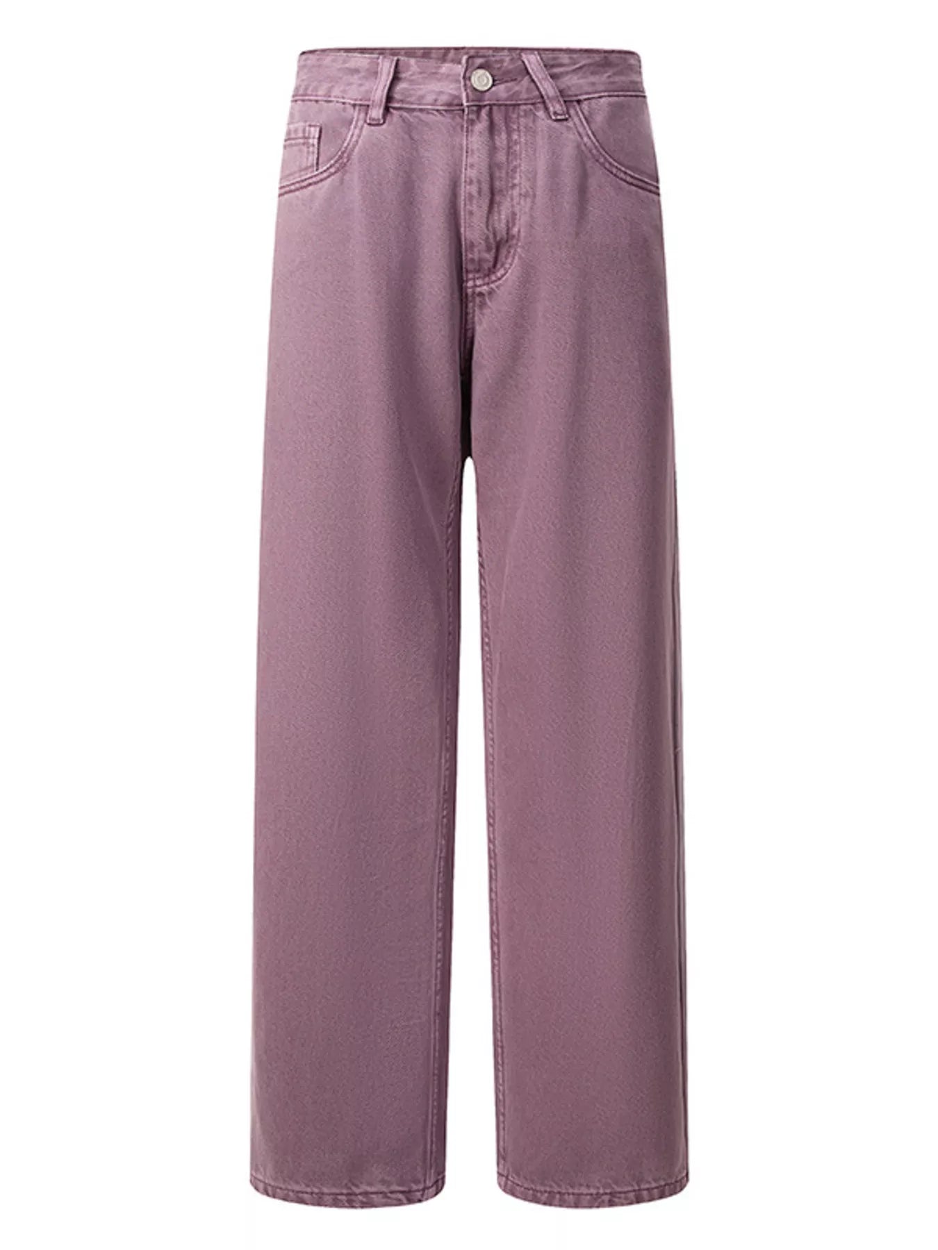 Men's Vintage Wash Wide Leg Jeans by Trendsi