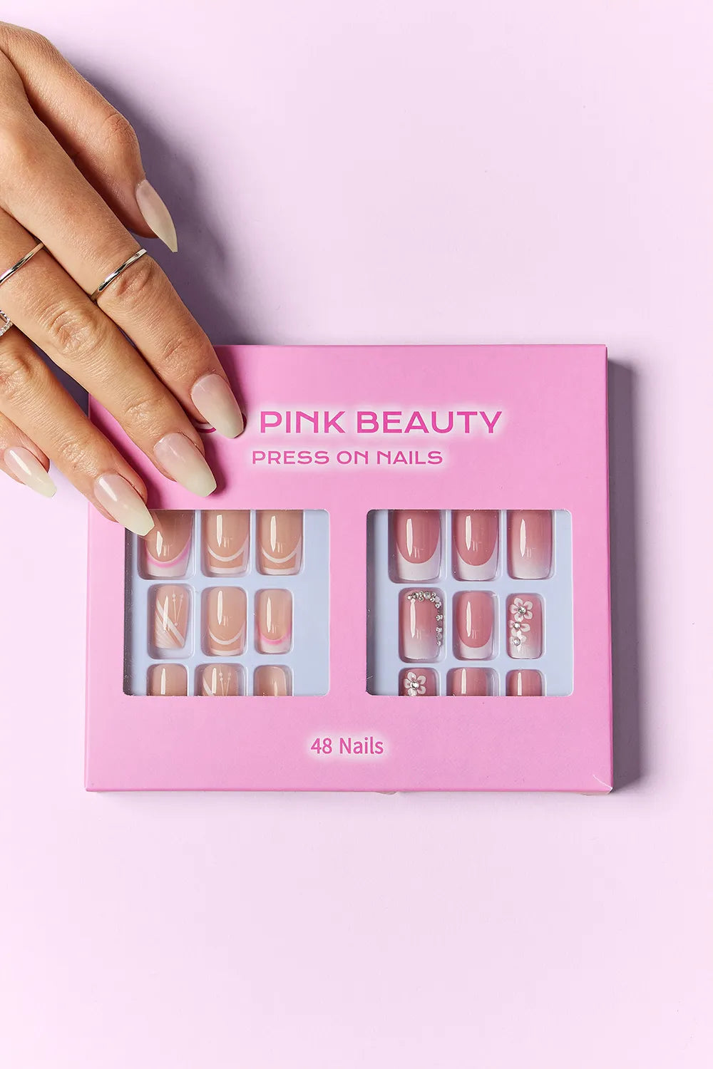 SO PINK BEAUTY Press On Nails 2 Packs by Trendsi