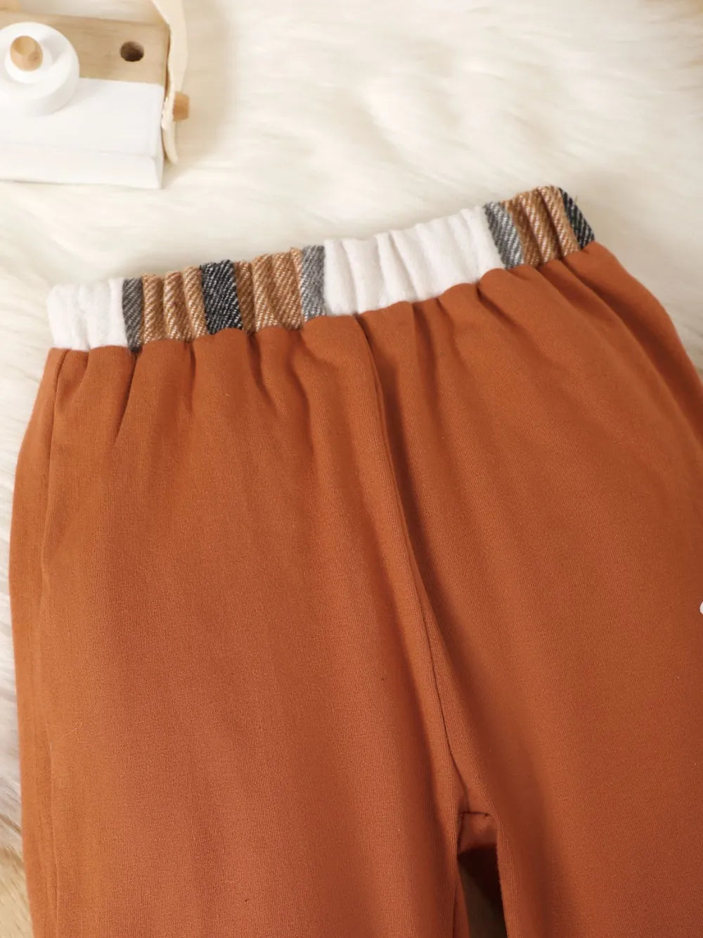 Color Block Button Up Top and Pants Set by Trendsi