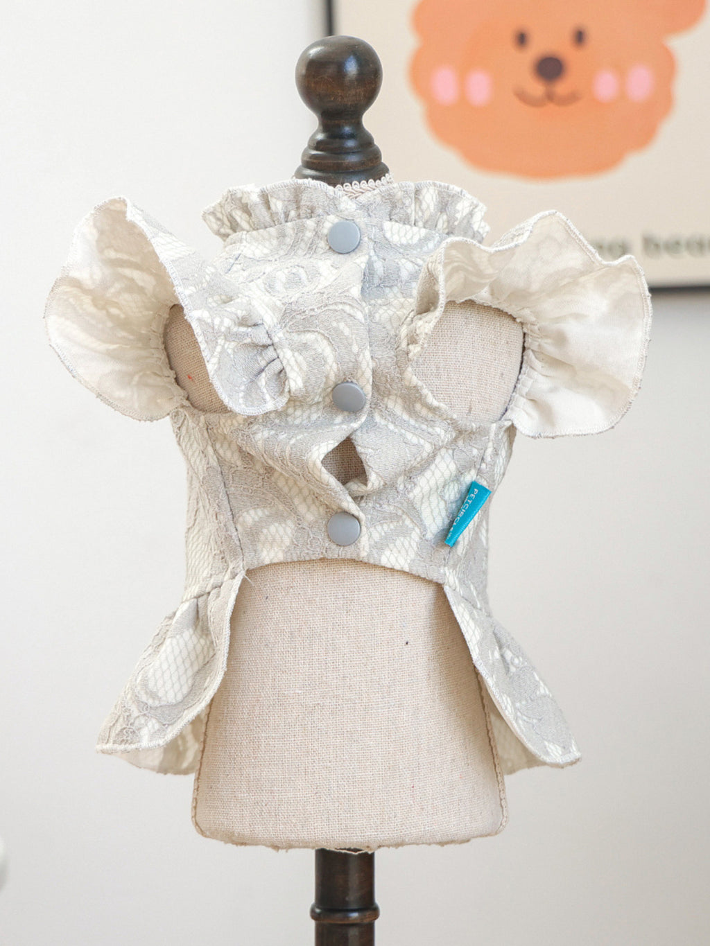 Ruffled Pet Dress with Bow by Trendsi