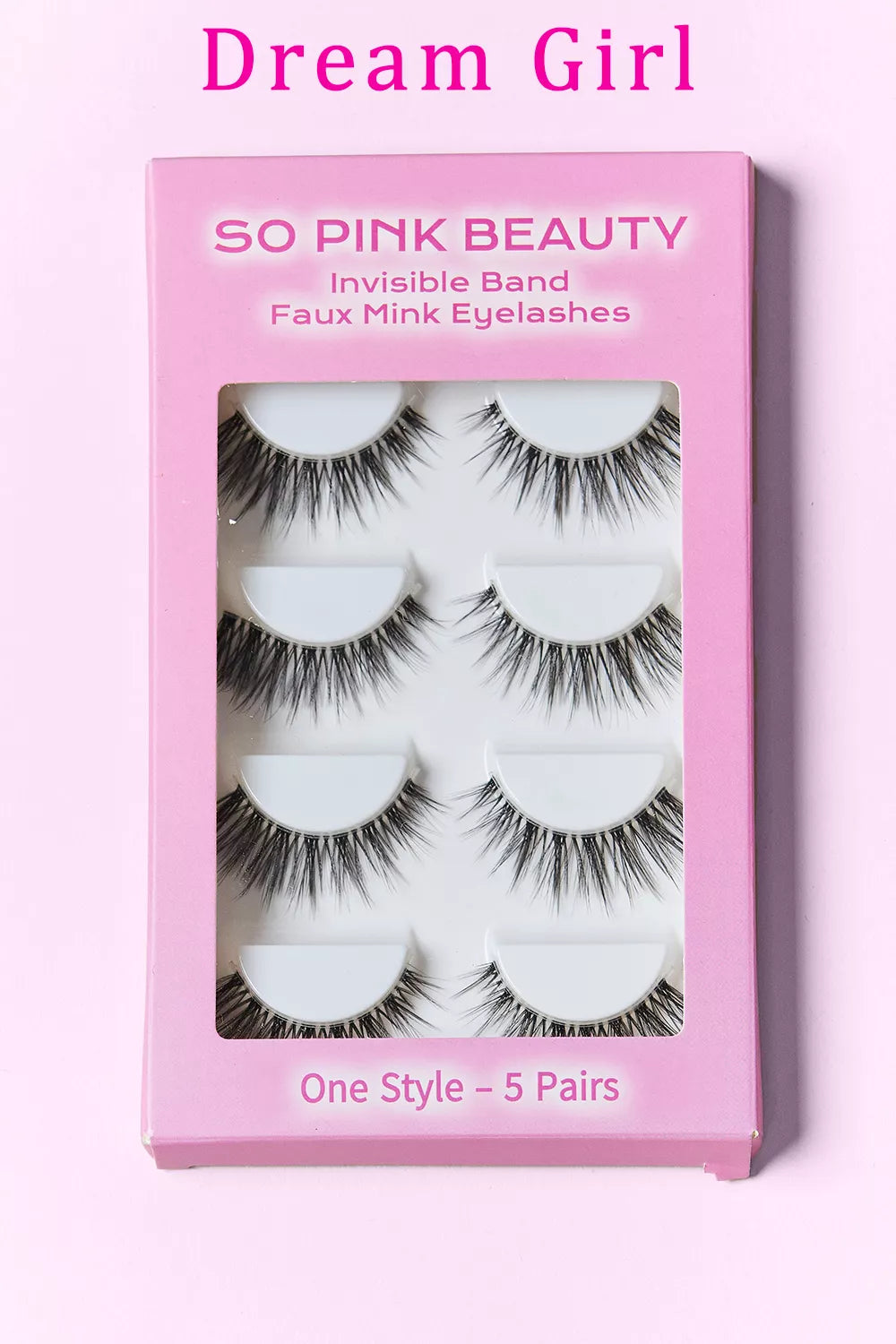 SO PINK BEAUTY Faux Mink Eyelashes 5 Pairs by Trendsi