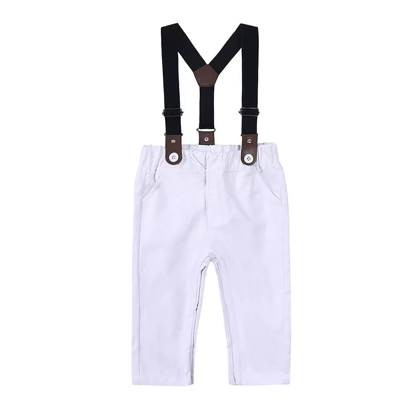 Children's Striped Shirt and Overall Set by Trendsi