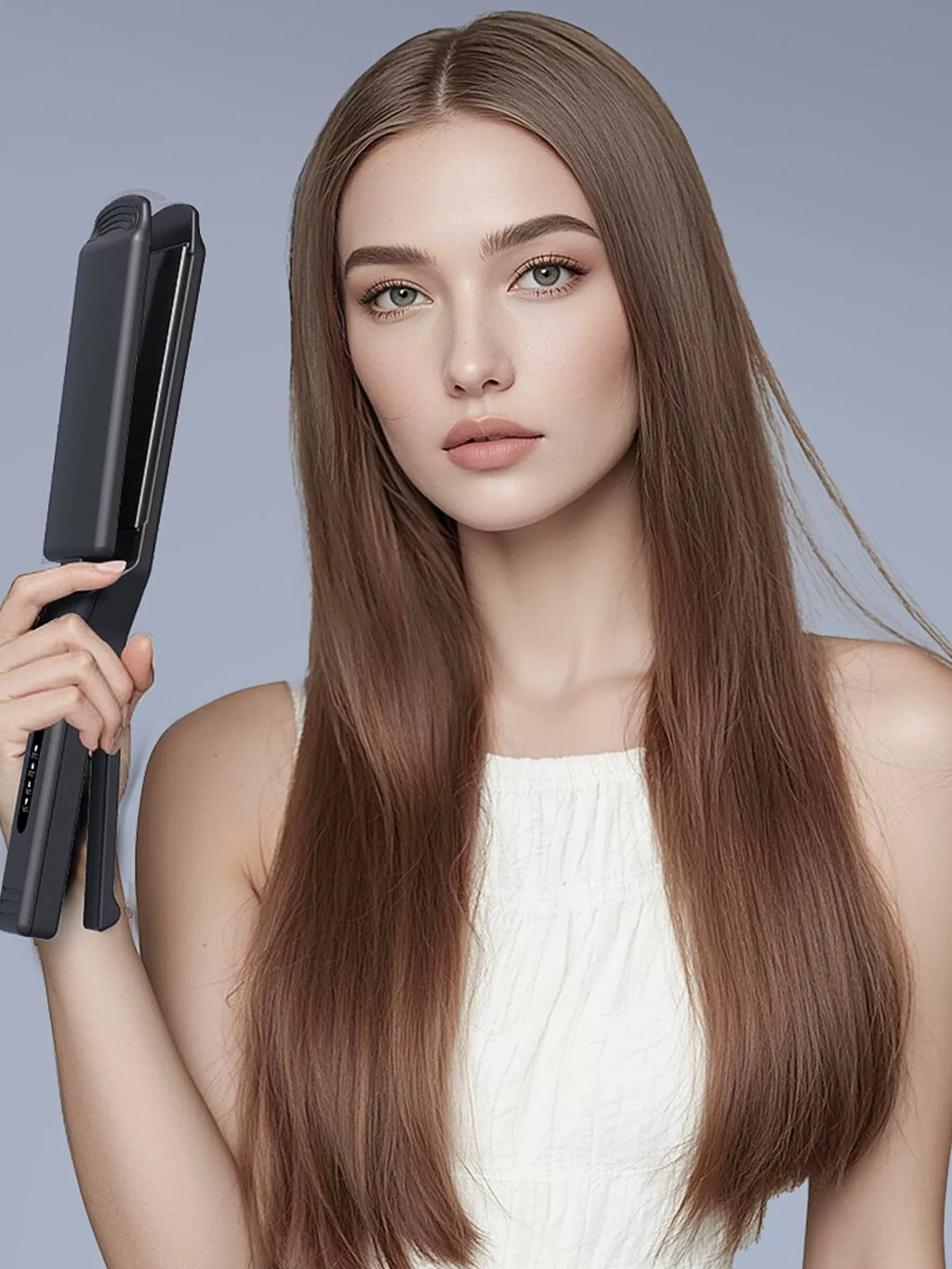 Adjustable Temperature Hair Straightener by Trendsi