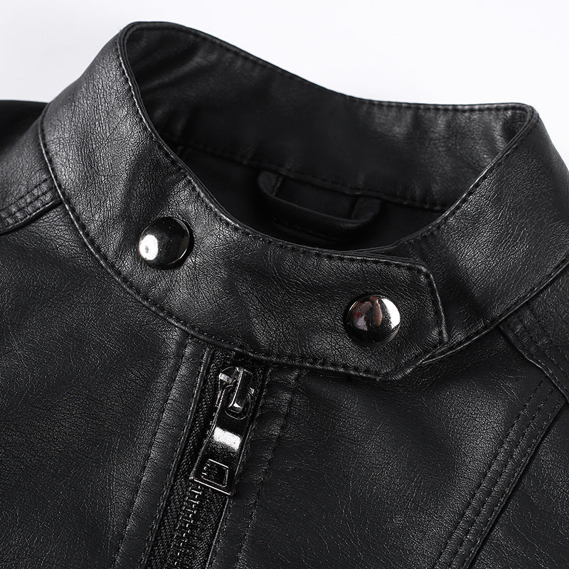 Children's Clothing Children's Leather Boys And Girls Motorcycle Jacket New European And American Children Medium And Big Children Fashionable Jacket by DC-THE CEO