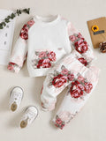 Children's Floral Top and Pants Set by Trendsi