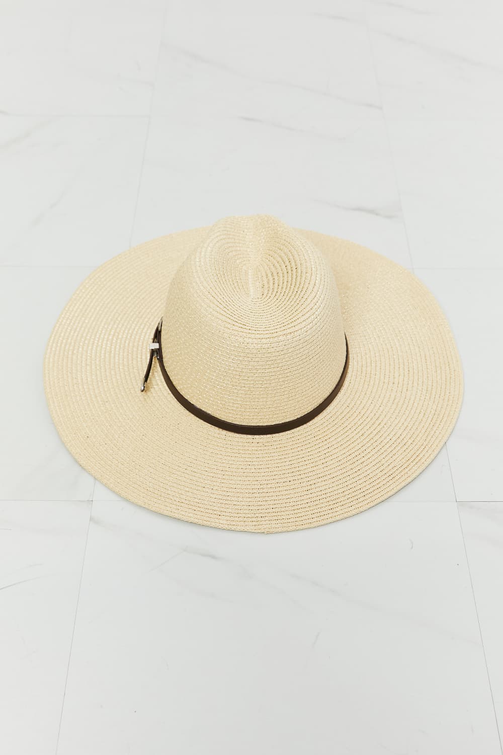 Fame Boho Summer Straw Fedora Hat by Trendsi