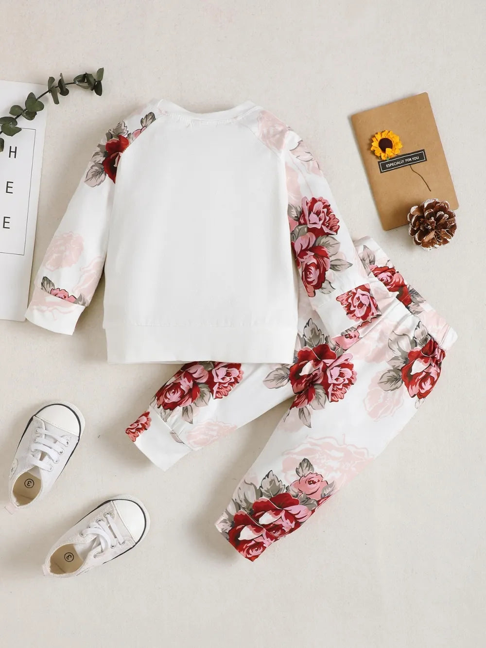 Children's Floral Top and Pants Set by Trendsi