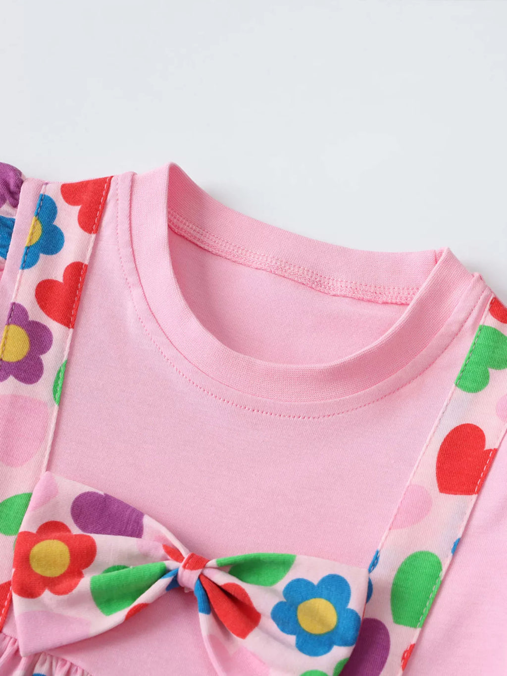 Children's Ruffled Printed Long Sleeve Dress by Trendsi