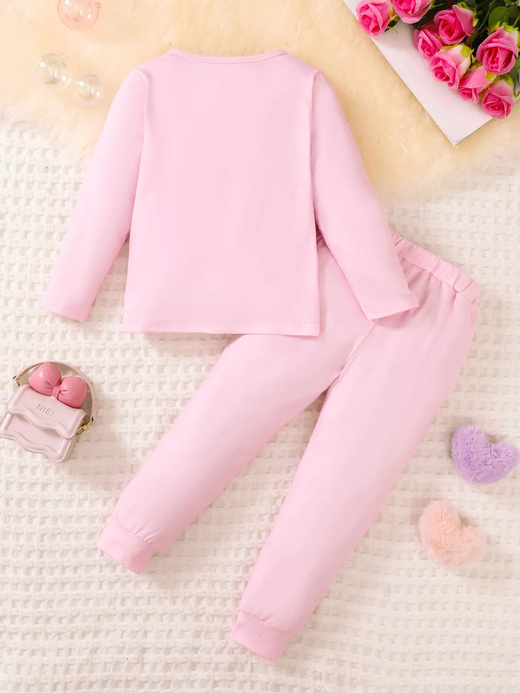 Children's Graphic Long Sleeve Top and Pants Set by Trendsi
