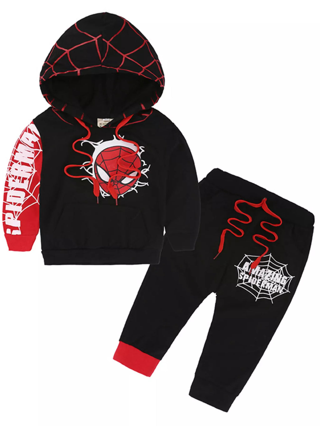 Children's Spiderman Graphic Hoodie and Pants Set by Trendsi