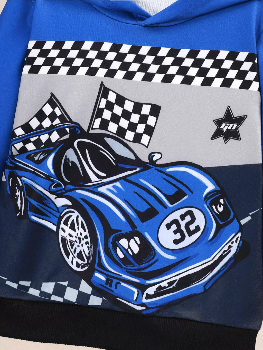 Children's Racing Car Hoodie & Pants Set by Trendsi
